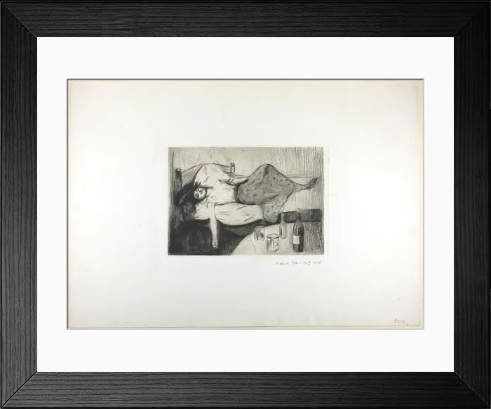 Framed Print : The Day After, 1894. Creator: Edvard Munch Framed Print : The Day After, 1894. Creator: Edvard Munch
