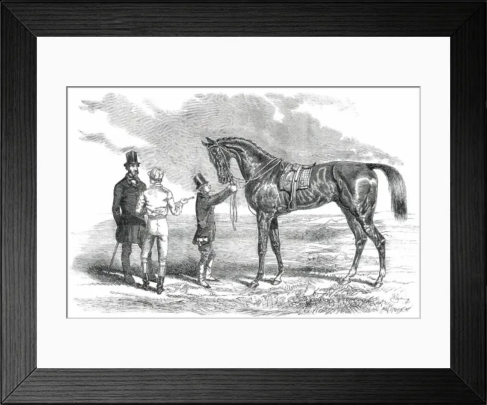 Framed Print : Wanota, Winner of the Ascot Stakes, 1850. Creator: Unknown Framed Print : Wanota, Winner of the Ascot Stakes, 1850. Creator: Unknown