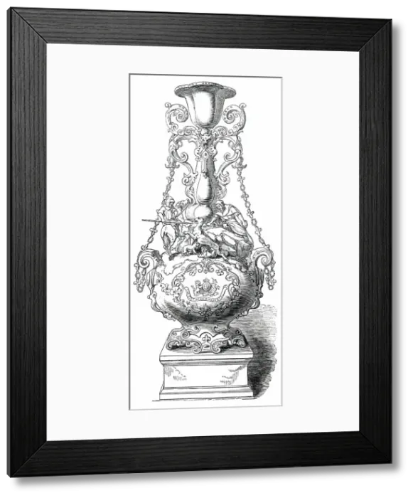Framed Print : The Queen's Gold Cup, 1850. Creator: Unknown Framed Print : The Queen's Gold Cup, 1850. Creator: Unknown