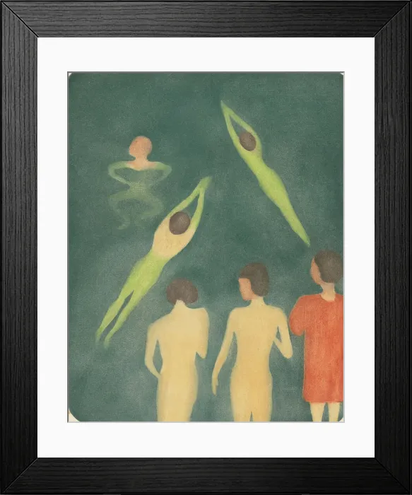 Framed Print : Boys Bathing, 1896. Creator: Edvard Munch Framed Print : Boys Bathing, 1896. Creator: Edvard Munch