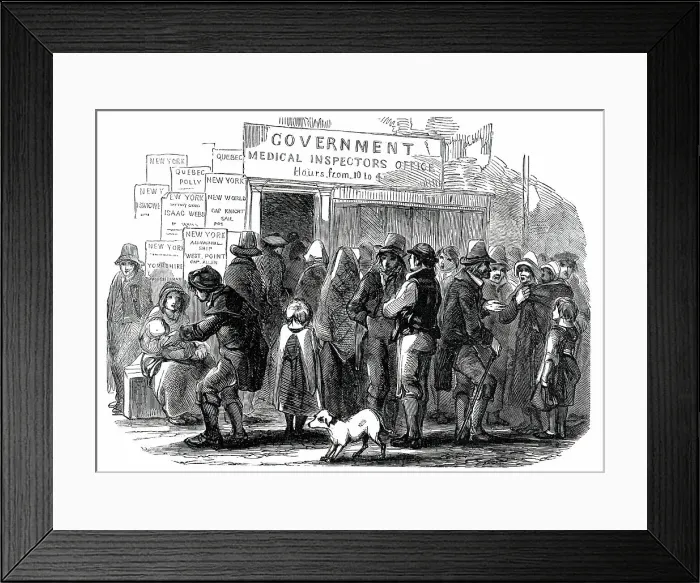 Framed Print : The Government Inspector's Office, 1850. Creator: Unknown Framed Print : The Government Inspector's Office, 1850. Creator: Unknown