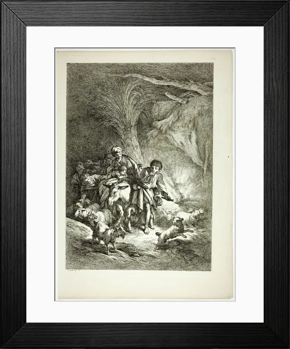 Framed Print : Plate 30 of 38 from Oeuvres de J. B. Huet, 1796–99. Creator: Jean Baptiste Marie Huet Framed Print : Plate 30 of 38 from Oeuvres de J. B. Huet, 1796–99. Creator: Jean Baptiste Marie Huet