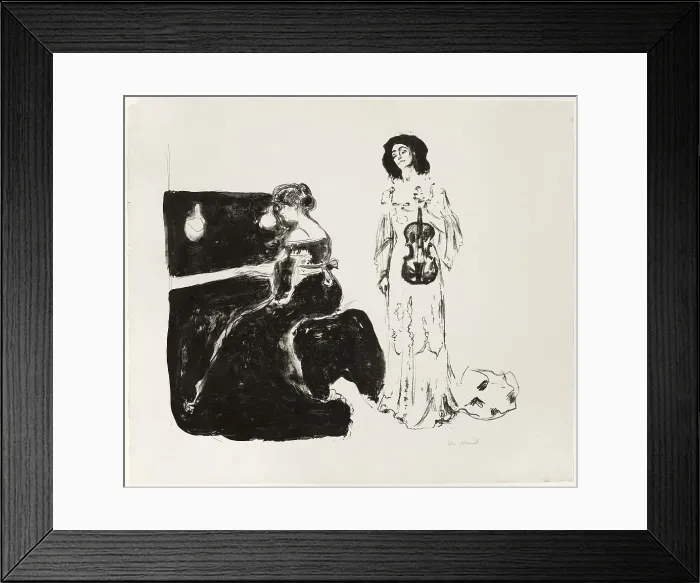 Framed Print : The Violin Concert, 1903. Creator: Edvard Munch Framed Print : The Violin Concert, 1903. Creator: Edvard Munch