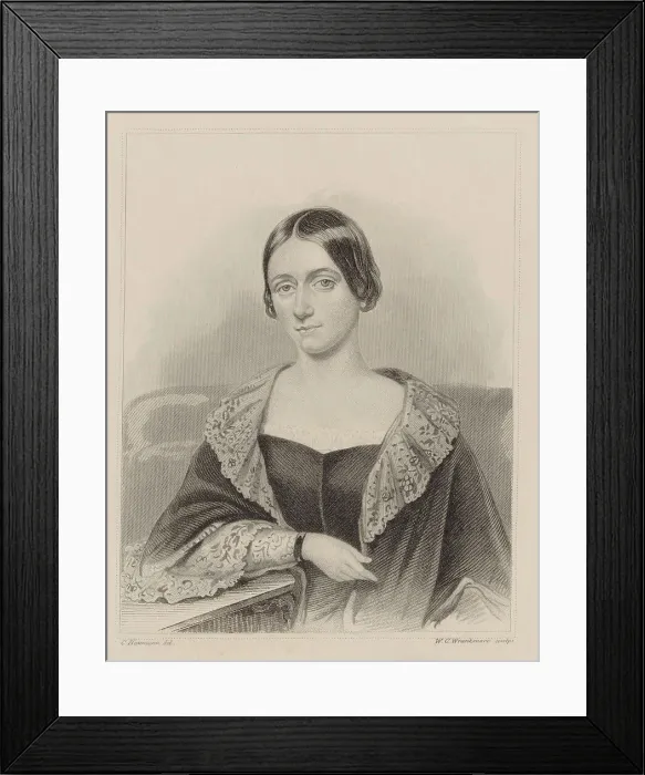 Framed Print : Portrait of Clara Schumann (1819-1896), 1850. Creator: Wrankmore, William Colley (active 1836-1858) Framed Print : Portrait of Clara Schumann (1819-1896), 1850. Creator: Wrankmore, William Colley (active 1836-1858)