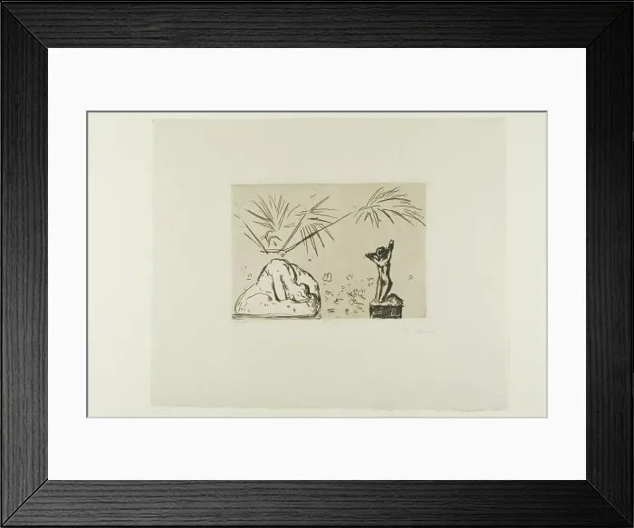 Framed Print : Interior with Sculptures, 1902. Creator: Edvard Munch Framed Print : Interior with Sculptures, 1902. Creator: Edvard Munch