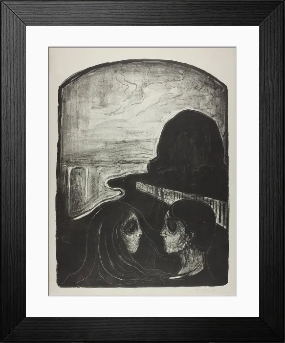 Framed Print : Attraction I, 1896. Creator: Edvard Munch Framed Print : Attraction I, 1896. Creator: Edvard Munch