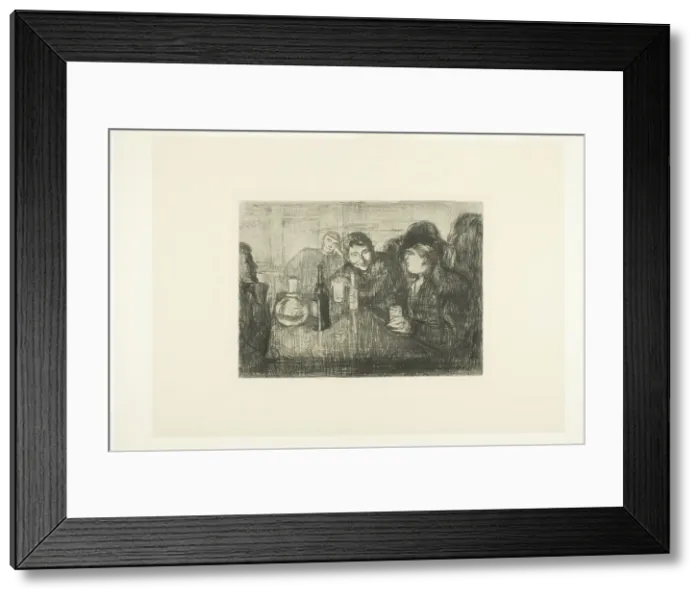 Framed Print : Kristiania Bohemians I, 1895. Creator: Edvard Munch Framed Print : Kristiania Bohemians I, 1895. Creator: Edvard Munch
