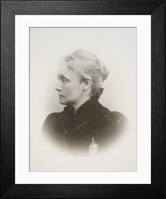 Framed Print : Pianist and composer Agathe Backer Grøndahl (1847-1907). Creator: Szacinski de Ravics, Ludwik (1844-1894) Framed Print : Pianist and composer Agathe Backer Grøndahl (1847-1907). Creator: Szacinski de Ravics, Ludwik (1844-1894)