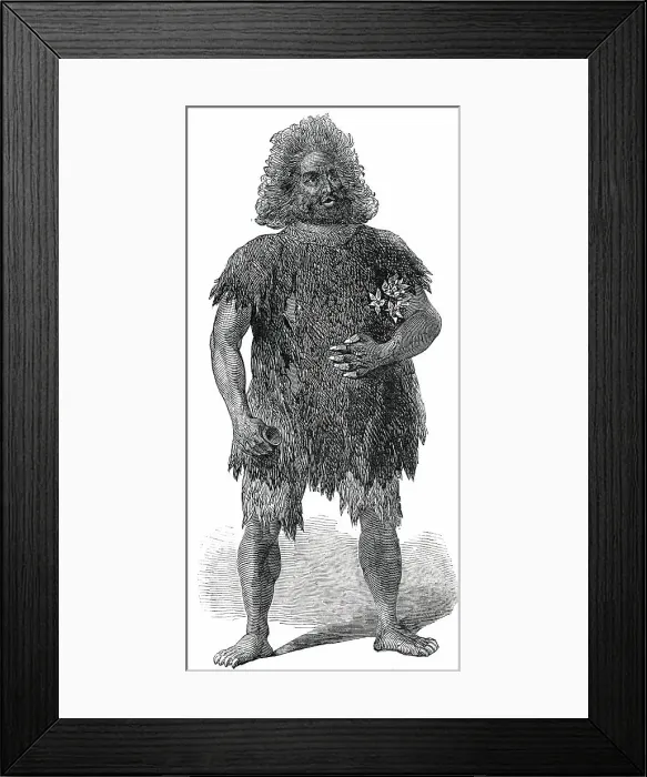 Framed Print : Signor Lablache as Caliban, 1850. Creator: Unknown. Signor Lablache as Caliban, 1850. Creator: Unknown Framed Print : Signor Lablache as Caliban, 1850. Creator: Unknown. Signor Lablache as Caliban, 1850. Creator: Unknown