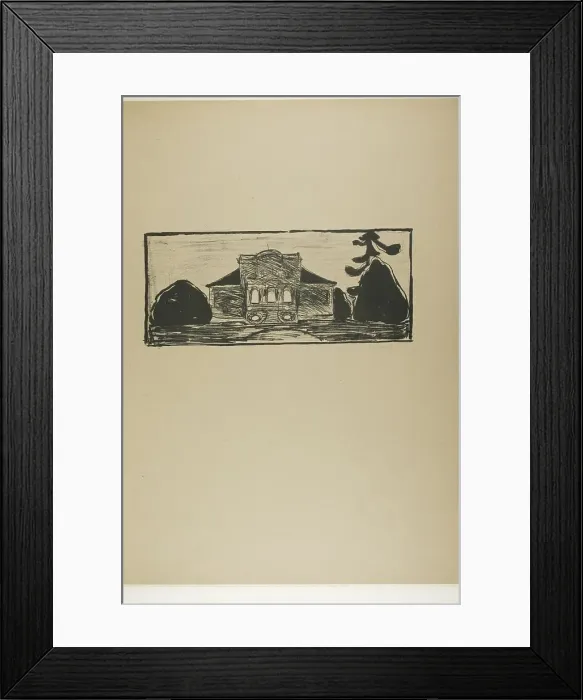 Framed Print : The Garden in Front of Dr. Linde's House, 1902. Creator: Edvard Munch Framed Print : The Garden in Front of Dr. Linde's House, 1902. Creator: Edvard Munch