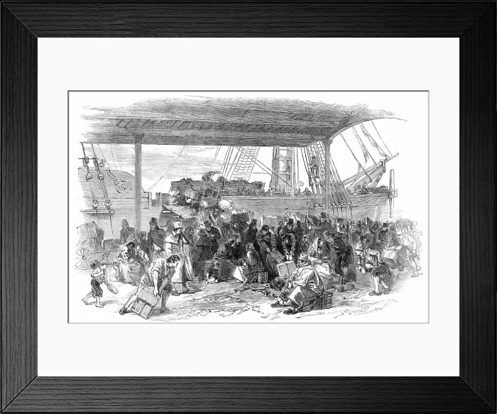 Framed Print : The Embankment, Waterloo Docks, Liverpool, 1850. Creator: Smyth Framed Print : The Embankment, Waterloo Docks, Liverpool, 1850. Creator: Smyth