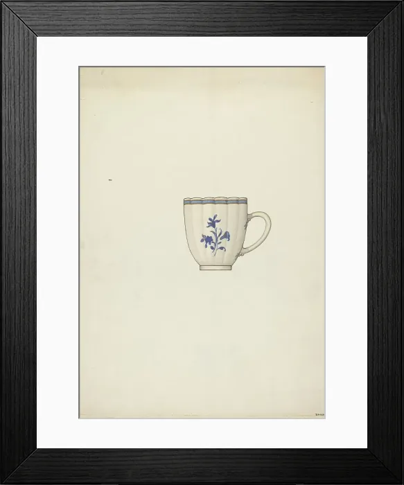 Framed Print : Teacup, c. 1937. Creator: Dana Bartlett Framed Print : Teacup, c. 1937. Creator: Dana Bartlett