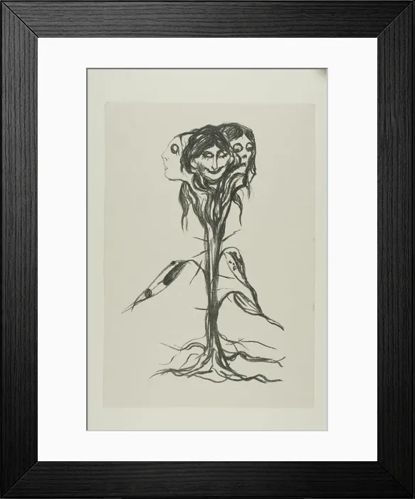 Framed Print : Vignette:Amaryllis, 1908 / 09. Creator: Edvard Munch Framed Print : Vignette:Amaryllis, 1908 / 09. Creator: Edvard Munch