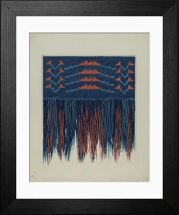 Framed Print : Coverlet Detail, c. 1936. Creator: Ruth M. Barnes Framed Print : Coverlet Detail, c. 1936. Creator: Ruth M. Barnes