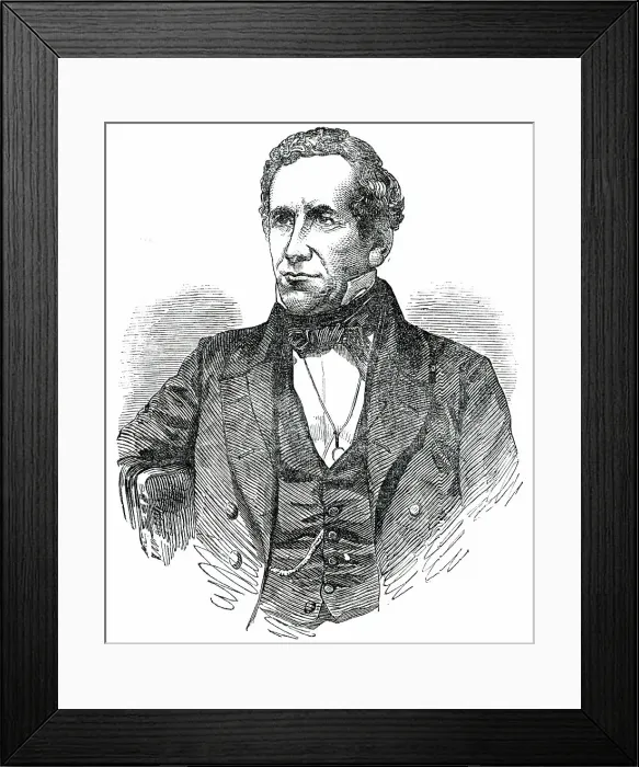 Framed Print : General Andre Santa Cruz, 1850. Creator: Unknown Framed Print : General Andre Santa Cruz, 1850. Creator: Unknown