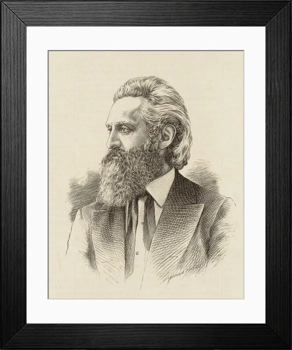 Framed Print : Portrait of the conductor and composer Leopold Damrosch (1832-1885), 1883. Creator: Anonymous Framed Print : Portrait of the conductor and composer Leopold Damrosch (1832-1885), 1883. Creator: Anonymous
