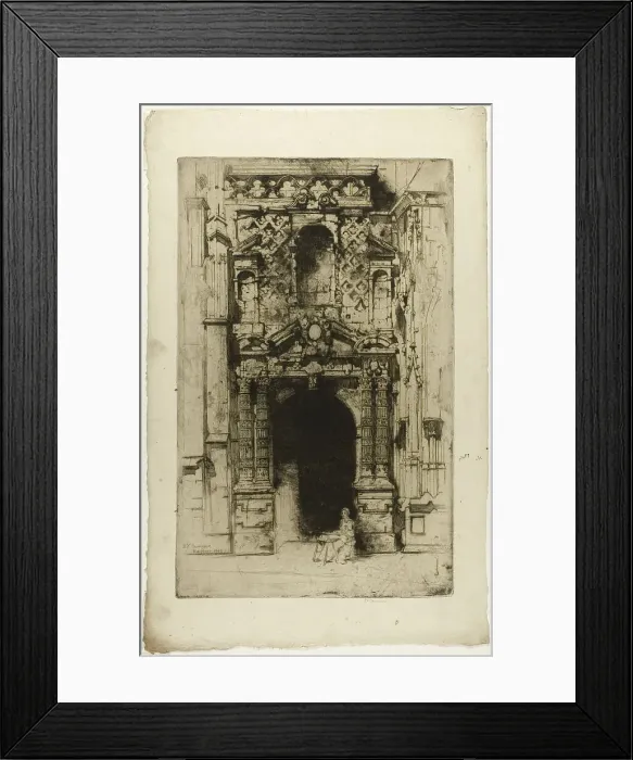 Framed Print : Harfleur, 1903. Creator: David Young Cameron Framed Print : Harfleur, 1903. Creator: David Young Cameron