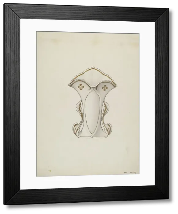 Framed Print : Vase, 1937. Creator: Dana Bartlett Framed Print : Vase, 1937. Creator: Dana Bartlett