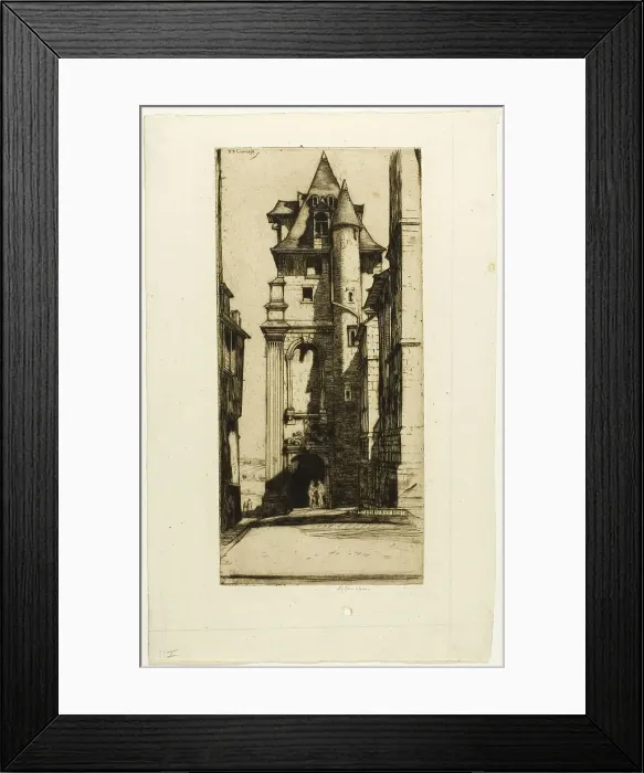 Framed Print : St. Aignan, Chartres, 1916. Creator: David Young Cameron Framed Print : St. Aignan, Chartres, 1916. Creator: David Young Cameron
