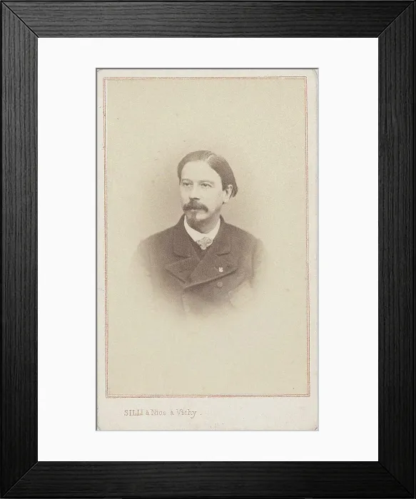 Framed Print : Portrait of the composer Giovanni Bottesini (1821-1889). Creator: Photo studio Silli, Nice Framed Print : Portrait of the composer Giovanni Bottesini (1821-1889). Creator: Photo studio Silli, Nice