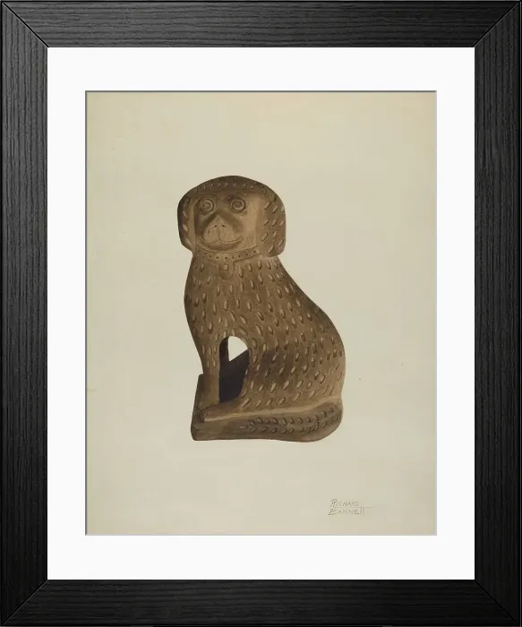 Framed Print : Door Stop, c. 1939. Creator: Richard Barnett Framed Print : Door Stop, c. 1939. Creator: Richard Barnett
