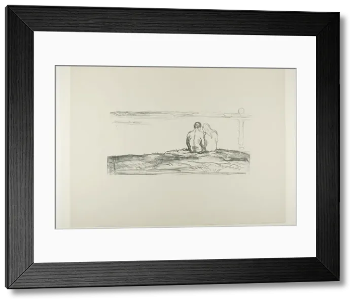 Framed Print : Moonrise, 1908 / 09. Creator: Edvard Munch Framed Print : Moonrise, 1908 / 09. Creator: Edvard Munch