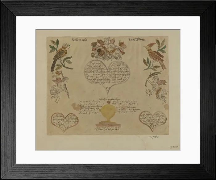 Framed Print : Fraktur, 1935 / 1942. Creator: Richard Barnett Framed Print : Fraktur, 1935 / 1942. Creator: Richard Barnett
