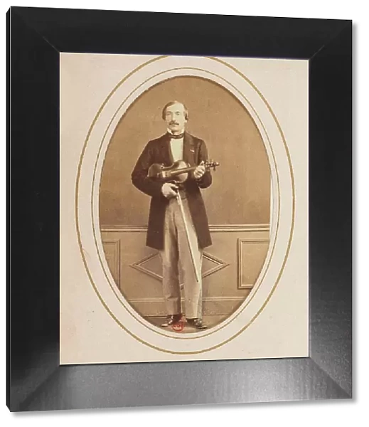 Portrait of the violinist and composer Delphin Alard (1815-1888). Creator: Photo studio Moulin