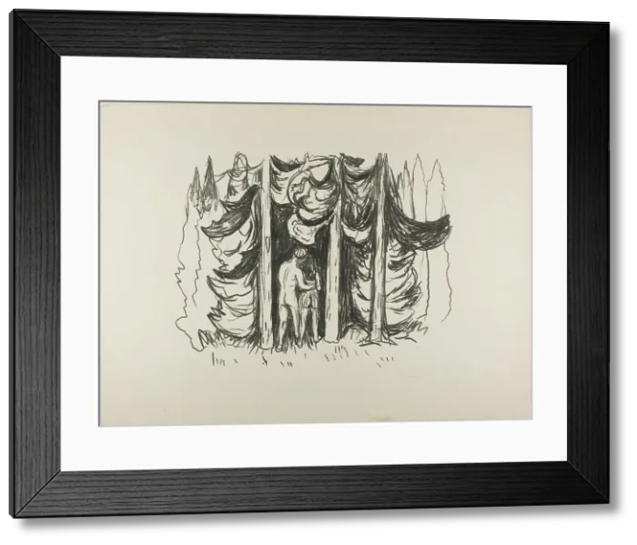 Framed Print : The Forest, 1908 / 09. Creator: Edvard Munch Framed Print : The Forest, 1908 / 09. Creator: Edvard Munch