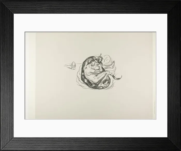 Framed Print : The Serpant is Killed, 1908 / 09. Creator: Edvard Munch Framed Print : The Serpant is Killed, 1908 / 09. Creator: Edvard Munch