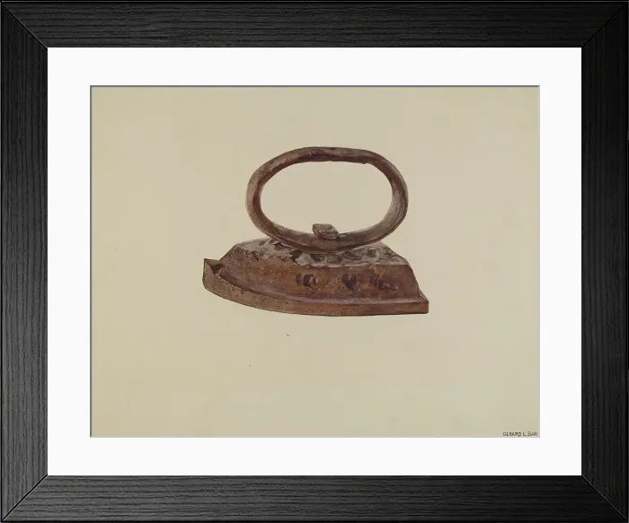 Framed Print : Iron, c. 1941. Creator: Gerard Barnett Framed Print : Iron, c. 1941. Creator: Gerard Barnett