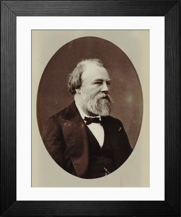 Framed Print : Portrait of the violinist and composer Édouard Deldevez (1817-1897), 1870. Creator: Disdéri, André Adolphe-Eugène (1819-1889) Framed Print : Portrait of the violinist and composer Édouard Deldevez (1817-1897), 1870. Creator: Disdéri, André Adolphe-Eugène (1819-1889)