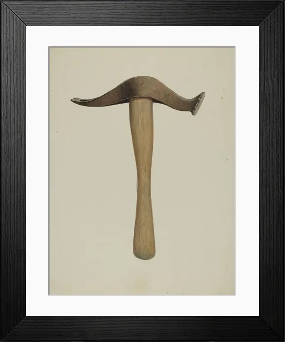 Framed Print : Adze, c. 1940. Creator: Dana Bartlett Framed Print : Adze, c. 1940. Creator: Dana Bartlett