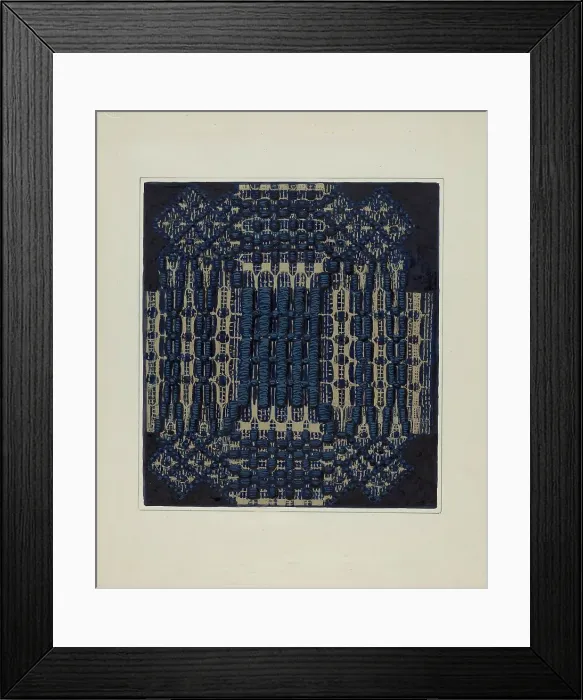 Framed Print : Coverlet (Detail), c. 1936. Creator: Ruth M. Barnes Framed Print : Coverlet (Detail), c. 1936. Creator: Ruth M. Barnes