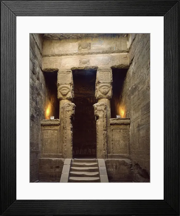 Framed Print : Hathor Shrine, Dendera, Egypt, 1984. Creator: Ethel Davies Framed Print : Hathor Shrine, Dendera, Egypt, 1984. Creator: Ethel Davies