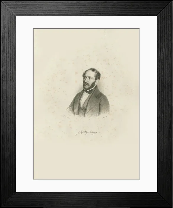 Framed Print : Portrait of pianist and composer Josef Dessauer (1798-1876), 1846. Creator: Decker, Gabriel (1821-1855) Framed Print : Portrait of pianist and composer Josef Dessauer (1798-1876), 1846. Creator: Decker, Gabriel (1821-1855)