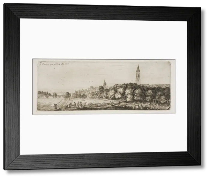 Framed Print : Dumfries from the Dock, n.d. Creator: John Clerk