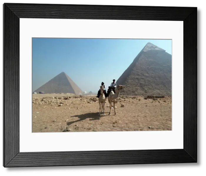 Framed Print : Pyramids, Giza, Egypt, 2007. Creator: Ethel Davies Framed Print : Pyramids, Giza, Egypt, 2007. Creator: Ethel Davies