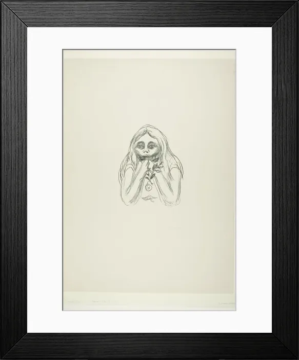 Framed Print : Omega's Eyes, 1908 / 09. Creator: Edvard Munch Framed Print : Omega's Eyes, 1908 / 09. Creator: Edvard Munch
