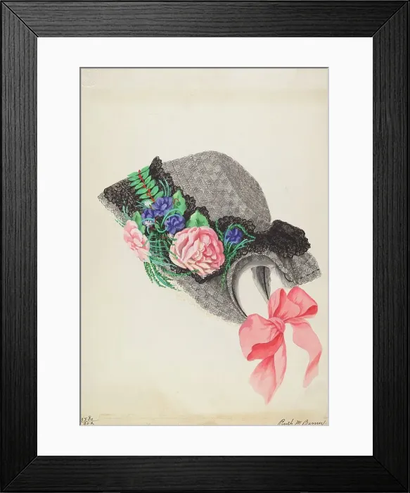Framed Print : Hat, c. 1937. Creator: Ruth M. Barnes Framed Print : Hat, c. 1937. Creator: Ruth M. Barnes