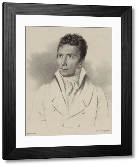 Framed Print : Portrait of the composer Pierre Desvignes (1764-1827), 1830. Creator: Vigneron, Pierre Roch (1789-1872) Framed Print : Portrait of the composer Pierre Desvignes (1764-1827), 1830. Creator: Vigneron, Pierre Roch (1789-1872)