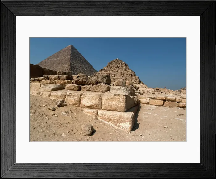 Framed Print : Pyramids, Giza, Egypt, 2007. Creator: Ethel Davies Framed Print : Pyramids, Giza, Egypt, 2007. Creator: Ethel Davies