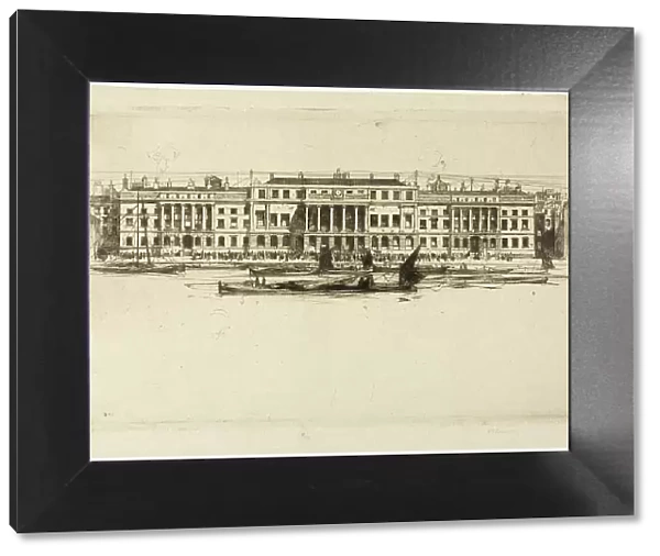 Custom House, plate one from the London Set, 1899. Creator: David Young Cameron