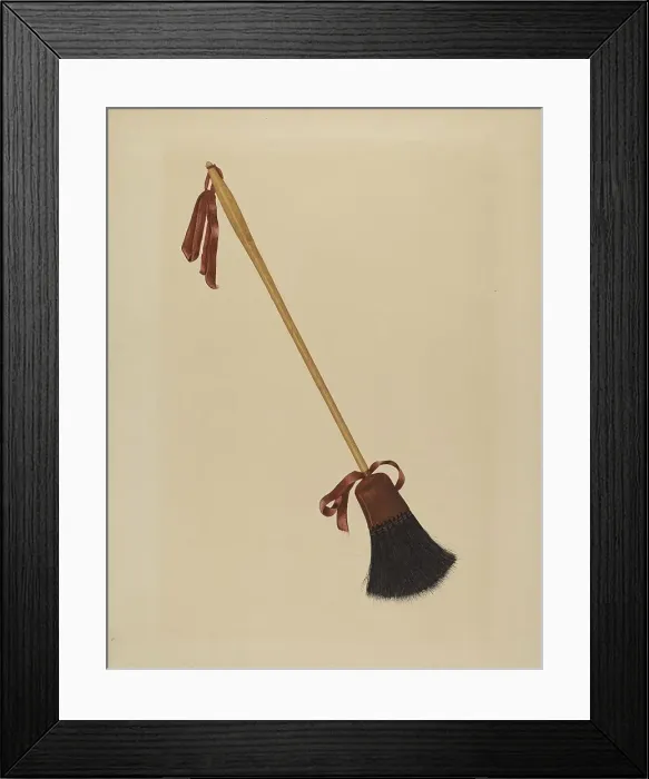 Framed Print : Long Handled Bristle Brush, c. 1938. Creator: Richard Barnett Framed Print : Long Handled Bristle Brush, c. 1938. Creator: Richard Barnett