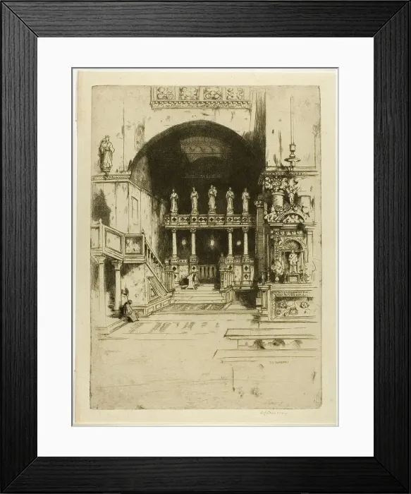 Framed Print : Saint Mark's, No. 3, 1900. Creator: David Young Cameron