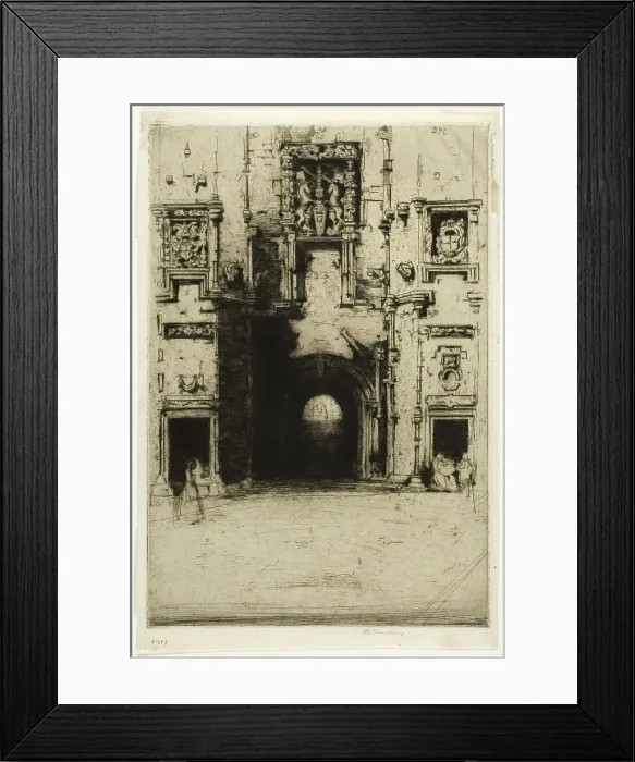 Framed Print : Mar's Work, Stirling. No. 2, 1907. Creator: David Young Cameron Framed Print : Mar's Work, Stirling. No. 2, 1907. Creator: David Young Cameron