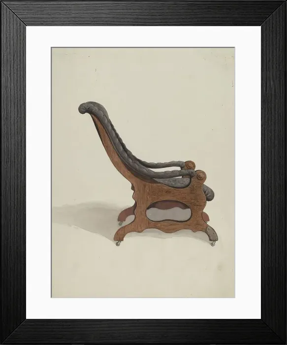 Framed Print : Sleepyhollow Armchair, 1937. Creator: Dana Bartlett Framed Print : Sleepyhollow Armchair, 1937. Creator: Dana Bartlett