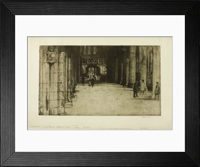 Framed Print : Glasgow Cathedral Screen, 1897. Creator: David Young Cameron Framed Print : Glasgow Cathedral Screen, 1897. Creator: David Young Cameron