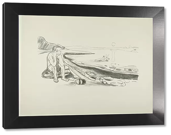 Omega's Flight, 1908 / 09. Creator: Edvard Munch