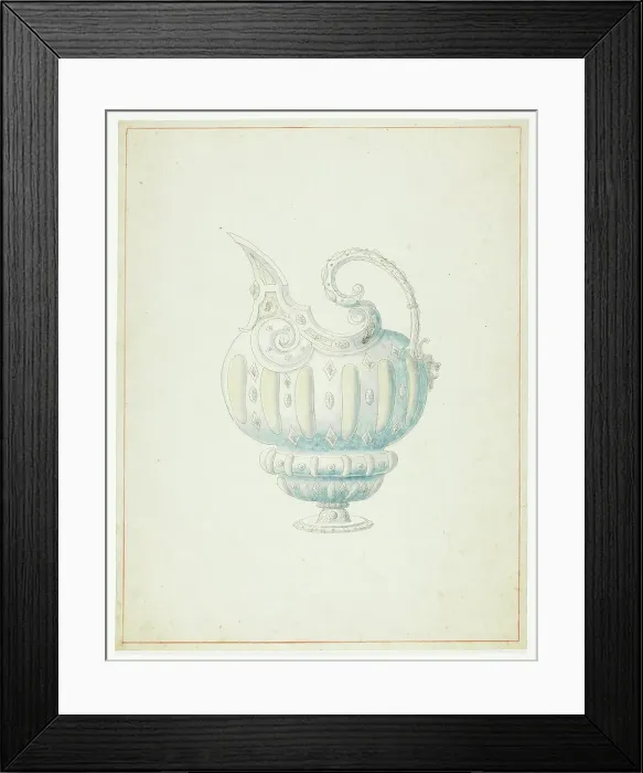 Framed Print : Pattern for Ewer, n.d. Creator: Giuseppe Grisoni Framed Print : Pattern for Ewer, n.d. Creator: Giuseppe Grisoni